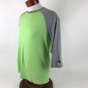 UNDER ARMOUR  Heat Gear 3/4 Sleeve Baseball Style